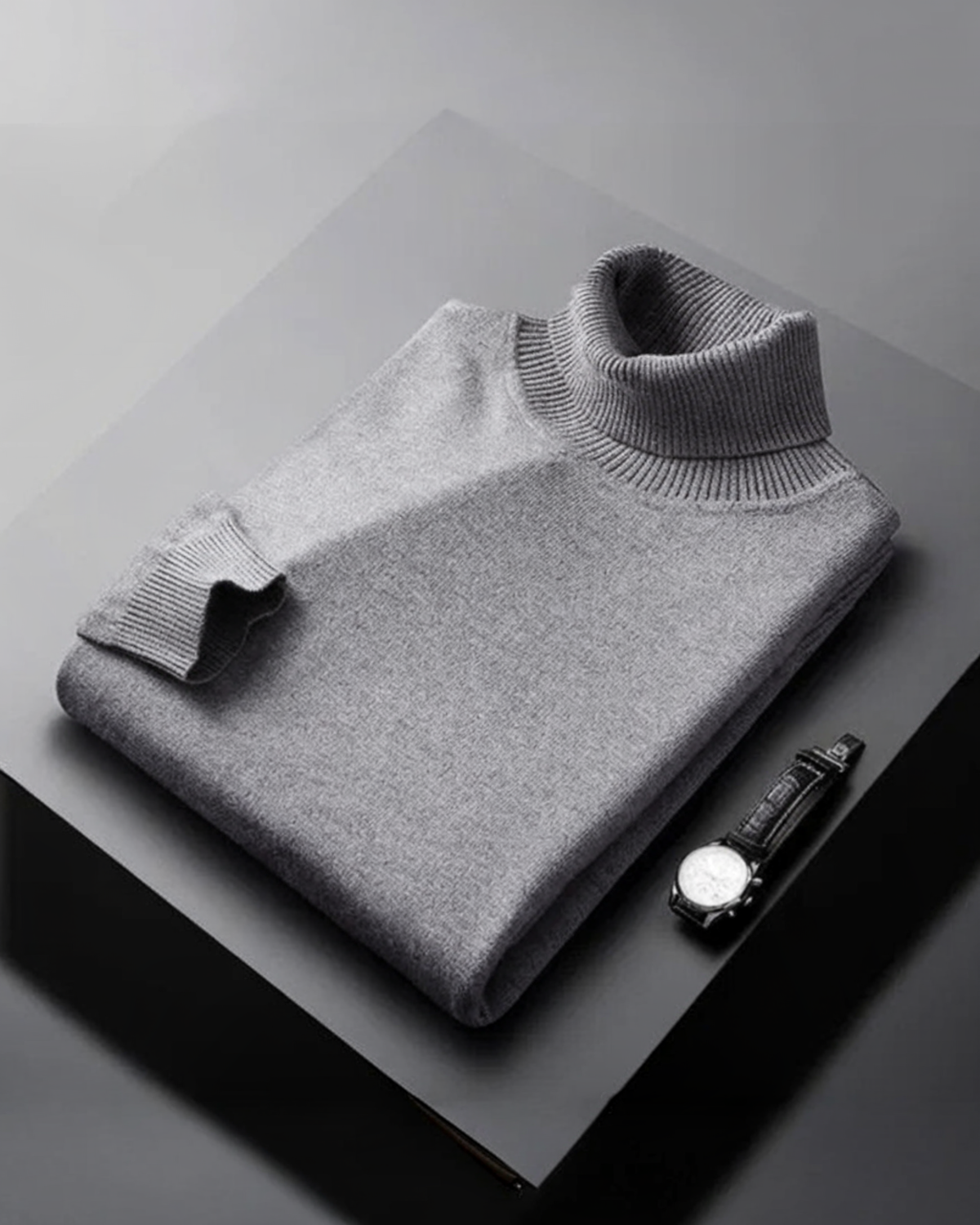 TITO VALDÉS™ | SUÉTER DE LANA CACHEMIRA CUELLO ALTO