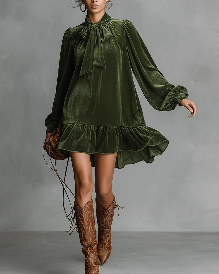 LORENA™ | VESTIDO HOLGADO DE TERCIOPELO